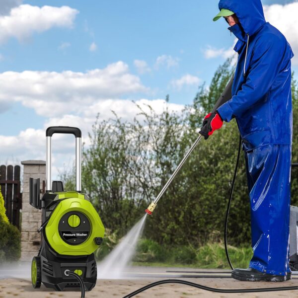 Electric Pressure Washer 4000PSI Max 2.5 GPM Electric Power Washer with 25 Feet Hose,16.4 Feet Power Cord, Car Wash Machine Blue Ideal Cleaning for Garden,Patio. - Image 7