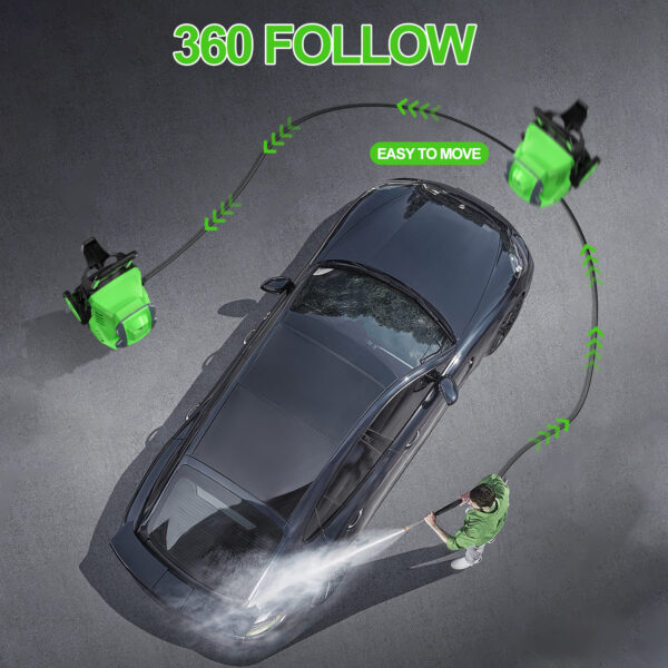 Power Washer Electric Powered - 3900 PSI + 3 GPM Electric Pressure Washer with 25 FT Hose 4 Interchangeable Nozzle & Foam Cannon, for Cars, Patios, and Floor Cleaning - Image 4