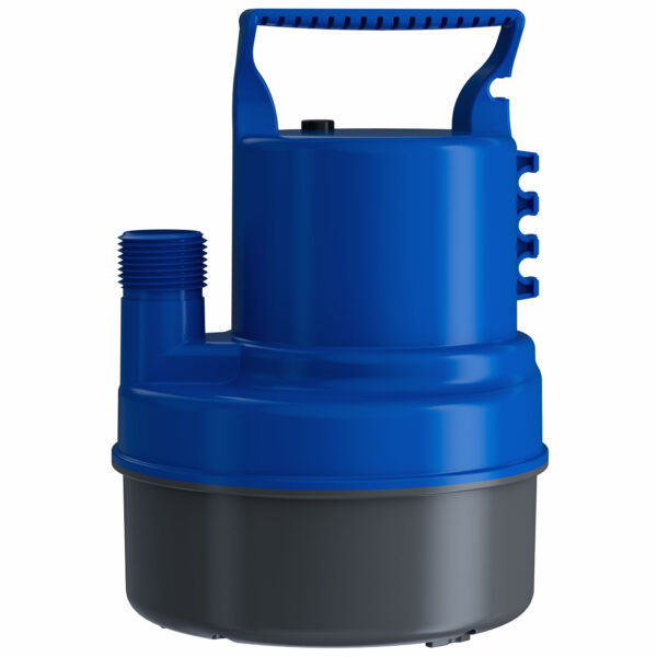 HONGDONG 1/2HP Small Water Pump 2200GPH Submersible Sump Pump For Basements Garden Pond Pool Flooded Water Removal With 16.4 Ft Power Cord and Hose Adapters