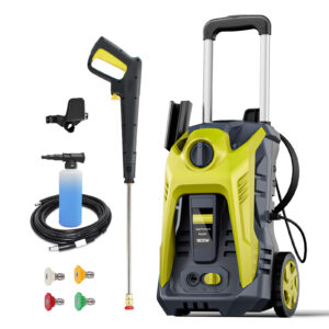 Electric Pressure Washer 4000PSI Max 2.6 GPM Electric Power Washer with 25 Foot Hose, 16.4 Foot Power Cord, Soap Tank Car Wash Machine Blue Ideal Cleaning for Garden
