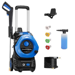 Pressure Washer 3500 PSI Max 2.5 GPM Power Washers Electric Powered Power Washer with 25FT Hose,4 Quick Connect Nozzles and Soap Tank, Car Wash Machine/Car/Driveway/Patio Clean Blue