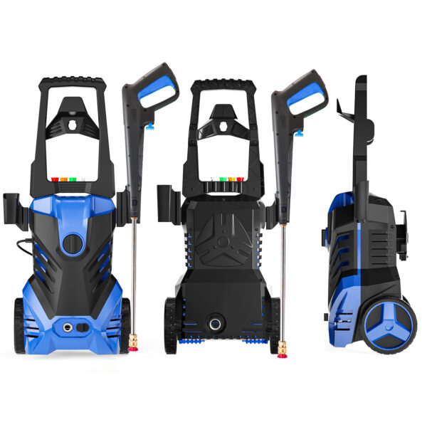 Electric Pressure Washer - 4000PSI Max 3.2 GPM Power Washer with Smart Control and 3 Levels of Adjustment, 4 Nozzles, Foam Cannon and Spray Gun for Effortlessly Cleaning Cars, Fences, Gardens - Image 6