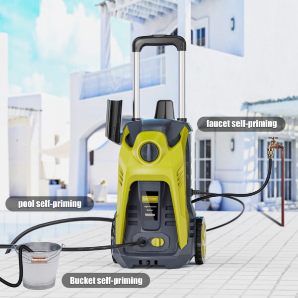 Electric Pressure Washer 4000PSI Max 2.6 GPM Electric Power Washer with 25 Foot Hose, 16.4 Foot Power Cord, Soap Tank Car Wash Machine Blue Ideal Cleaning for Garden - Image 4